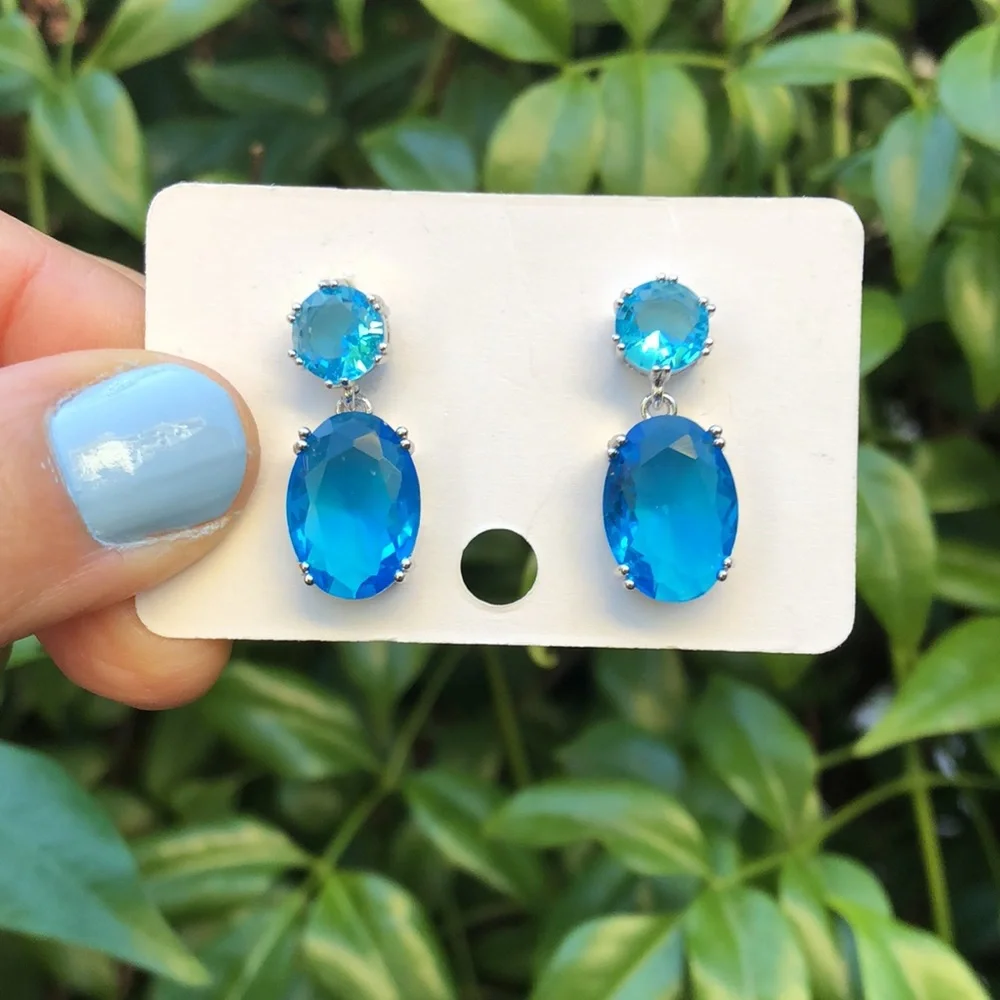 Aquamarine Drop Earrings